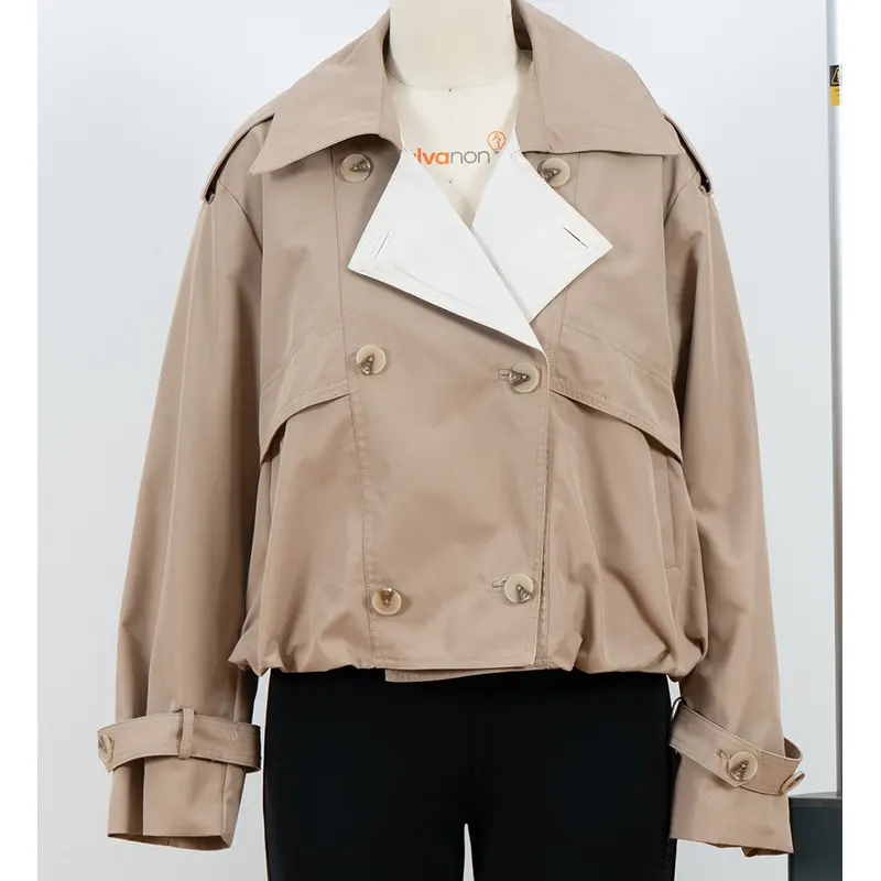 Cropped Trench Jacket
